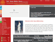Tablet Screenshot of hmlibrary.ac.in